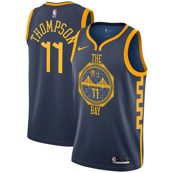  NBA Golden State Warriors #11 Klay Thompson Jersey 2019 New Season City Edition Jersey