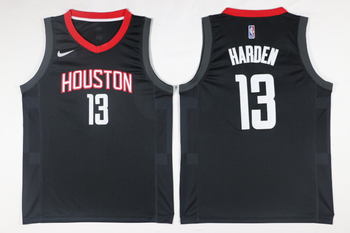  NBA Houston Rockets #13 James Harden Jersey 2017 18 New Season Black Jersey