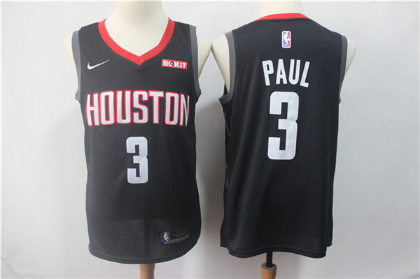 NBA Houston Rockets #3 Chris Paul Jersey New Season Black Jersey