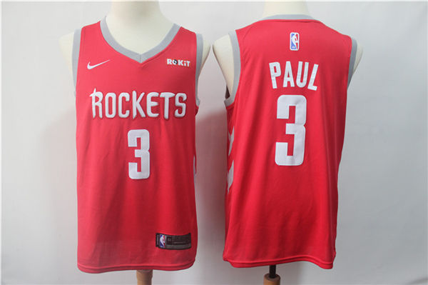  NBA Houston Rockets #3 Chris Paul Jersey New Season Red Jersey