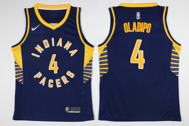  NBA Indiana Pacers #4 Victor Oladipo Jersey 2017 18 New Season Blue Jersey