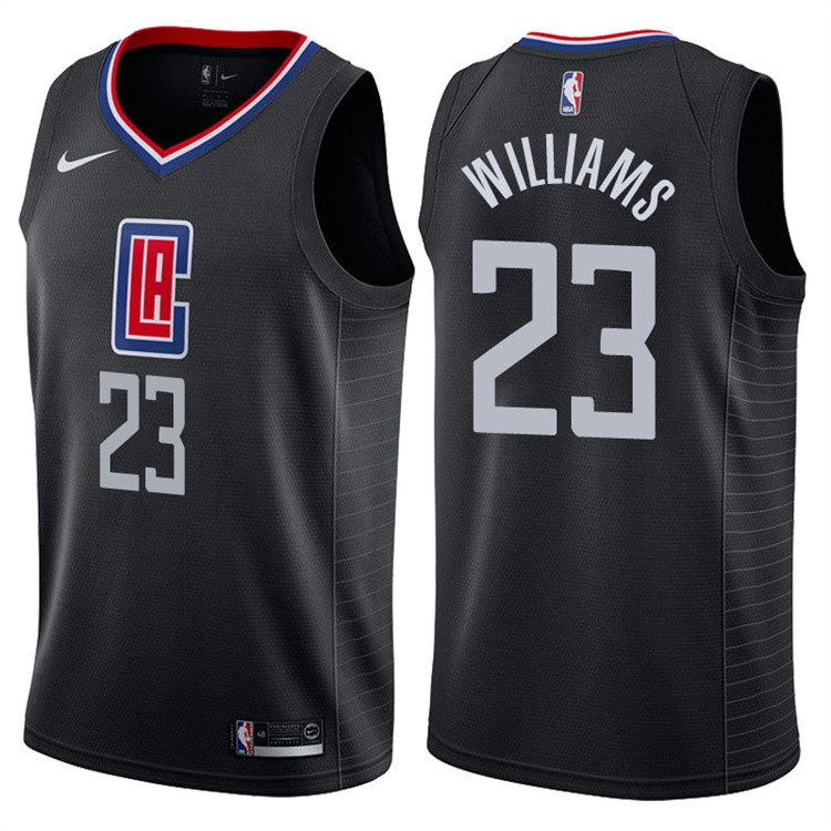  NBA Los Angeles Clippers #23 Lou Williams Jersey 2017 18 New Season Black Jersey