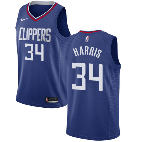  NBA Los Angeles Clippers #34 Tobias Harris Jersey 2018 19 New Season Blue Jersey