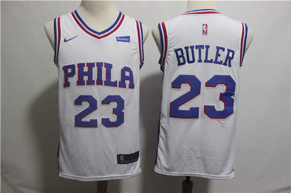  NBA Philadelphia 76ers #23 Jimmy Butler Jersey New Season White Jersey