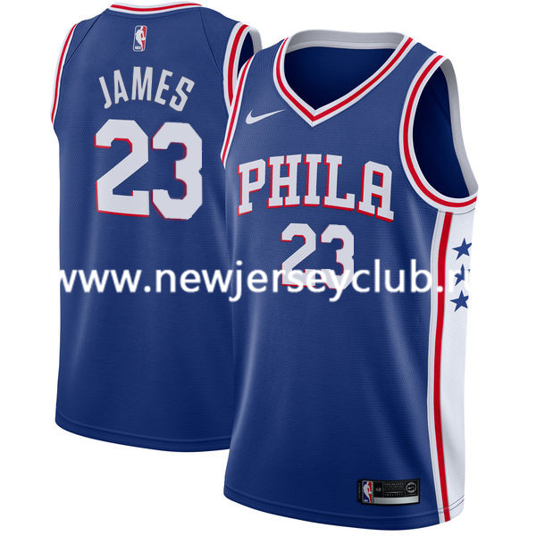  NBA Philadelphia 76ers #23 LeBron James Blue Jersey