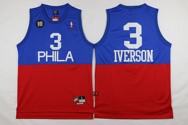 Cheap Nike NBA Philadelphia 76ers 3 Allen Iverson New Rev30 ...