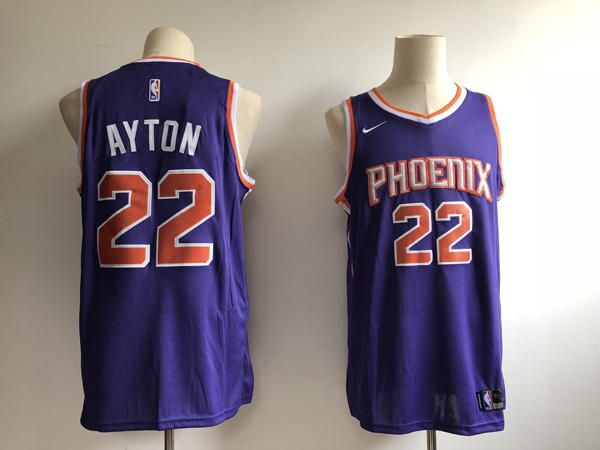  NBA Phoenix Suns #22 DeAndre Ayton Purple Jersey