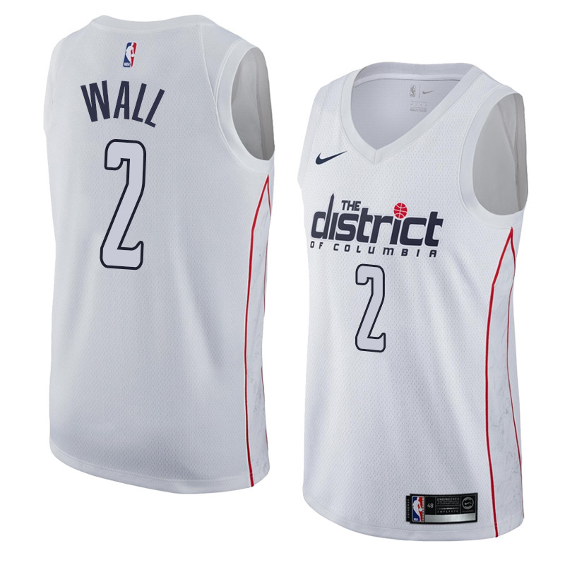  NBA Washington Wizards #2 John Wall Jersey 2017 18 New Season City Edition Jersey