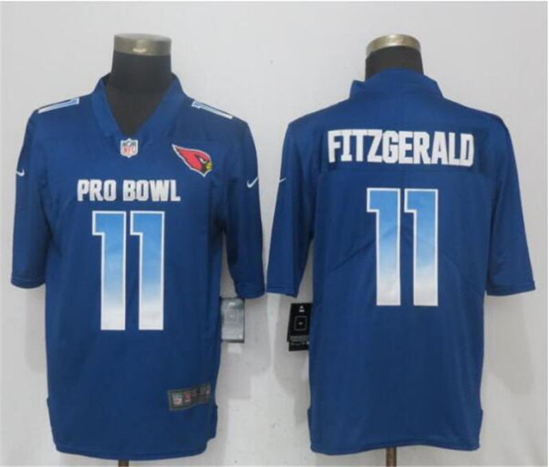  NFC Cardinals 11 Larry Fitzgerald Royal 2019 Pro Bowl Limited Jersey