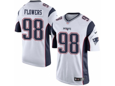  New England Patriots 98 Trey Flowers Limited White NFL Jersey