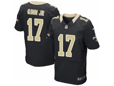  New Orleans Saints 17 Ted Ginn Jr Elite Black Team Color NFL Jersey