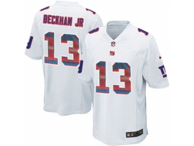  New York Giants 13 Odell Beckham Jr Limited White Strobe NFL Jersey