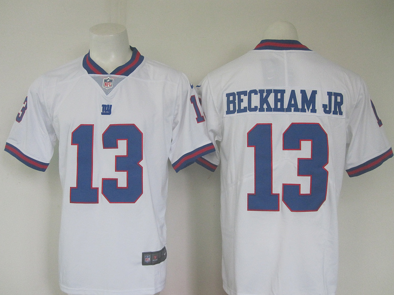  New York Giants 13 Odell Beckham Jr  White Color Rush Limited Jersey