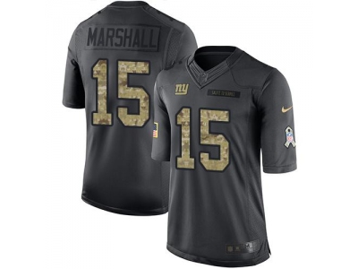  New York Giants 15 Brandon Marshall Black Men Stitched NFL Limited 2016 Salute to Service Jersey