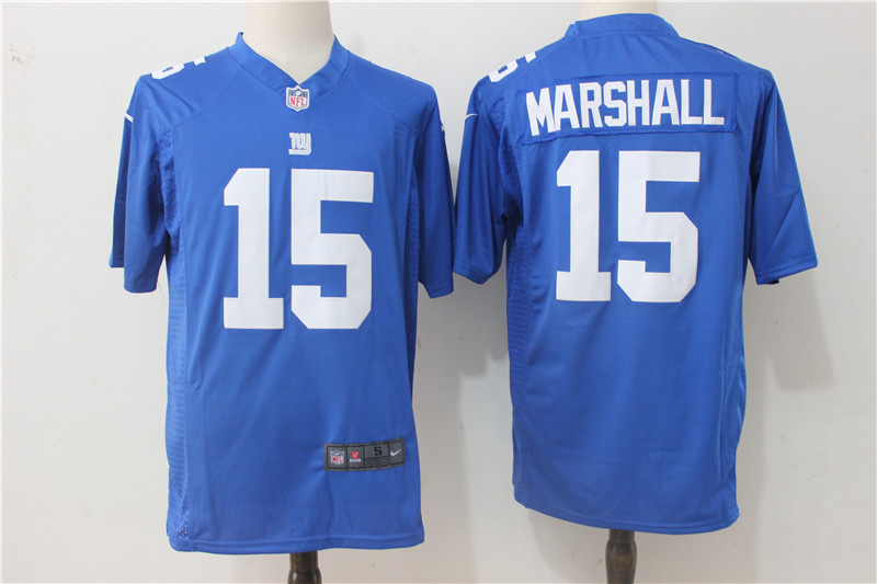  New York Giants 15 Brandon Marshall Royal Blue Team Color Men Stitched NFL Elite Jersey