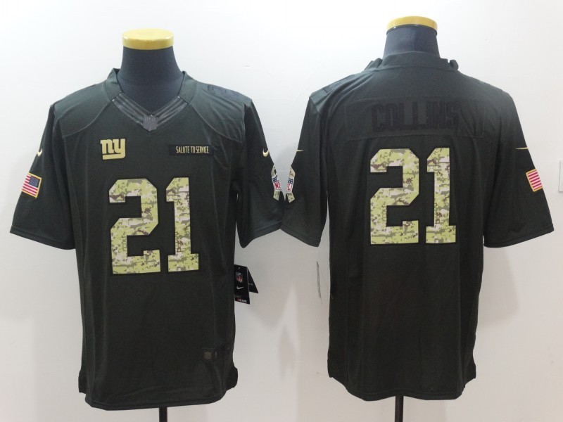  New York Giants 21 Landon Collins Limited Green Salute to Service NFL Jersey