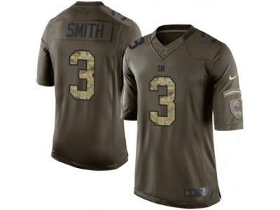  New York Giants 3 Geno Smith Limited Green Salute to Service NFL Jersey