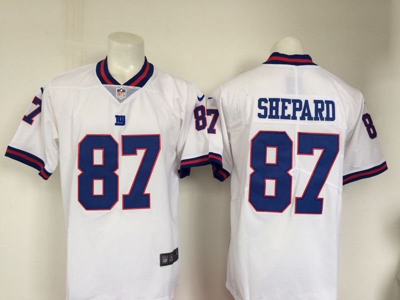  New York Giants 87 Sterling Shepard Limited White Rush NFL Jersey