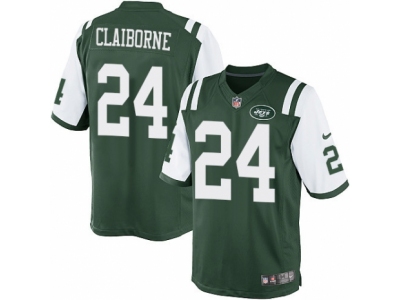  New York Jets 24 Morris Claiborne Limited Green Team Color NFL Jersey