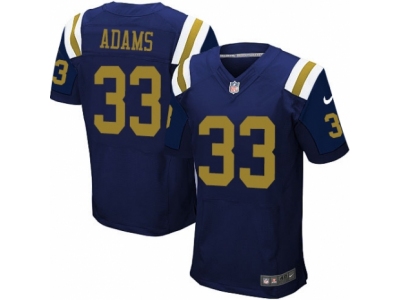  New York Jets 33 Jamal Adams Elite Navy Blue Alternate NFL Jersey