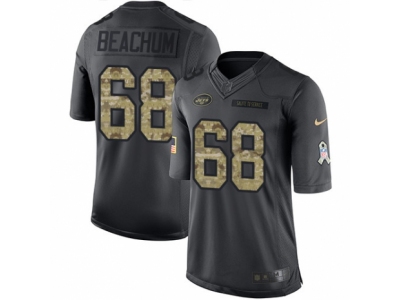  New York Jets 68 Kelvin Beachum Limited Black 2016 Salute to Service NFL Jersey