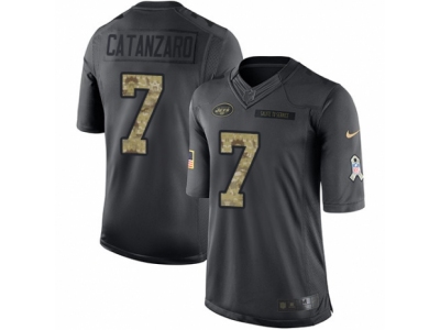  New York Jets 7 Chandler Catanzaro Limited Black 2016 Salute to Service NFL Jersey