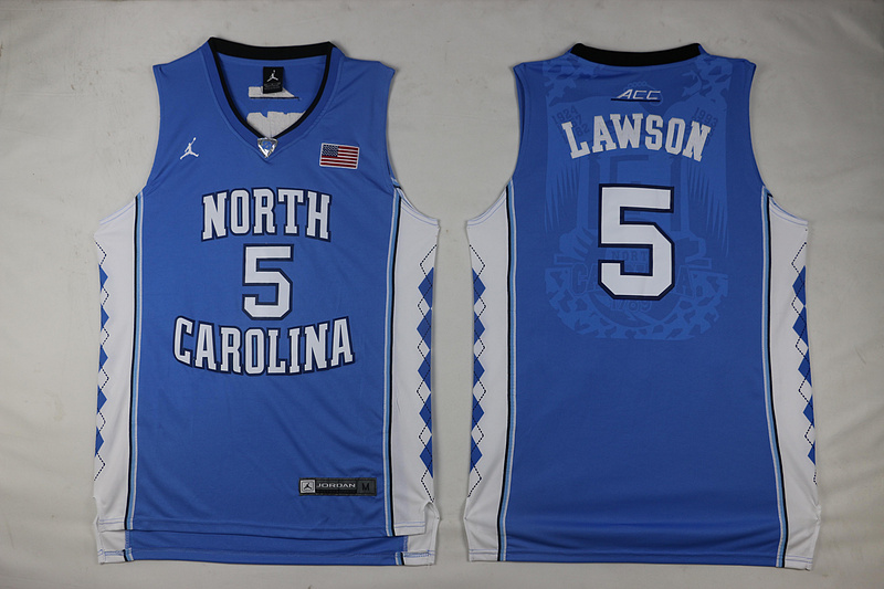  North Carolina 5 Ty Lawson Blue jersey