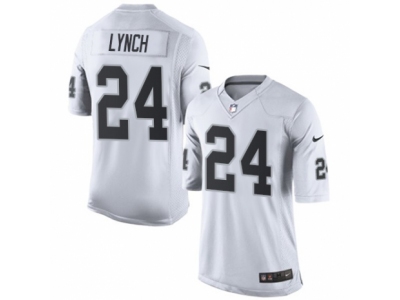  Oakland Raiders 24 Marshawn Lynch Limited White NFL Jersey