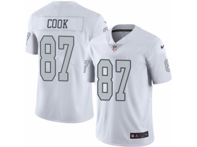  Oakland Raiders 87 Jared Cook Limited White Rush NFL Jersey