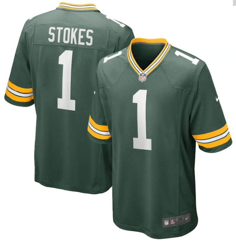 Nike Packers 1 Eric Stokes Green 2021 NFL Draft Vapor Untouchable Limited Jersey