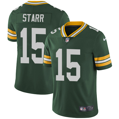  Packers 15 Bart Starr Green Vapor Untouchable Player Limited Jersey