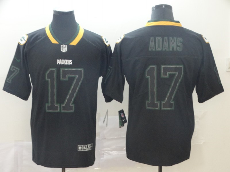 Nike Packers 17 Davante Adams Black Shadow Legend Limited Jersey