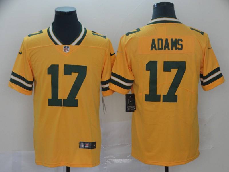Nike Packers 17 Davante Adams Gold Inverted Legend Limited Jersey