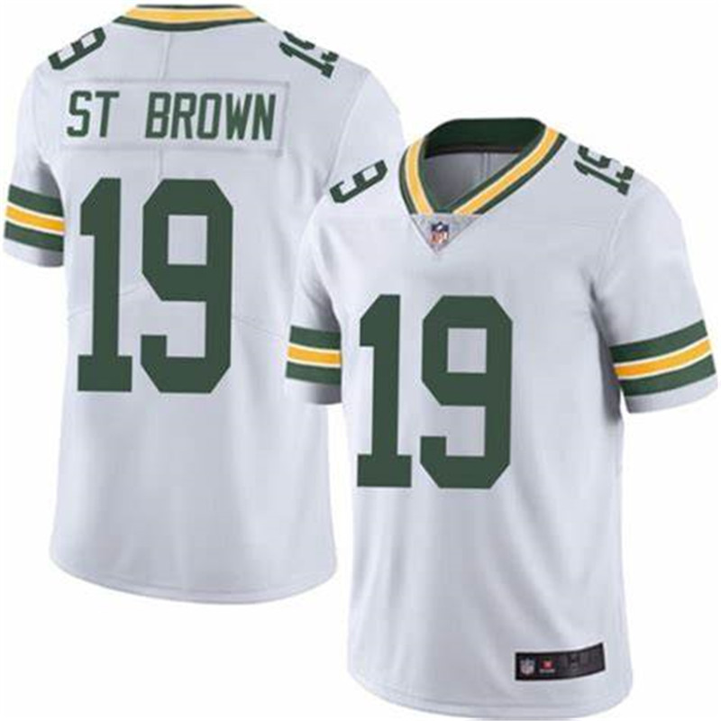 Nike Packers 19 Equanimeous St. Brown White Vapor Untouchable Limited Jersey