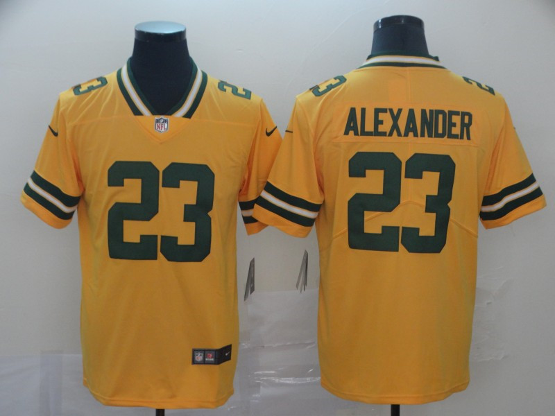 Nike Packers 23 Jaire Alexander Gold Inverted Legend Limited Jersey