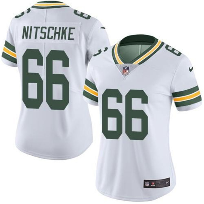  Packers 66 Ray Nitschke White Women Vapor Untouchable Limited Jersey