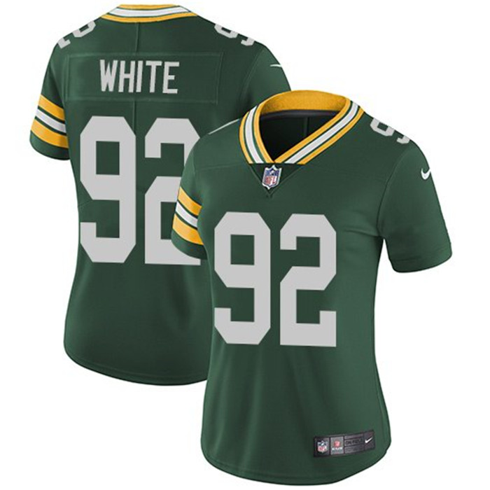  Packers 92 Reggie White Green Women Vapor Untouchable Limited Jersey