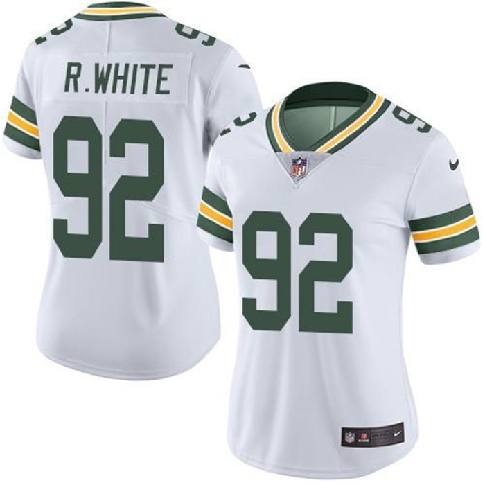  Packers 92 Reggie White White Women Vapor Untouchable Limited Jersey