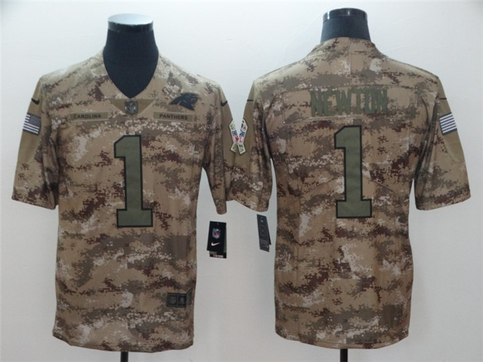  Panthers 1 Cam Newton Camo Salute To Service Limited Jersey