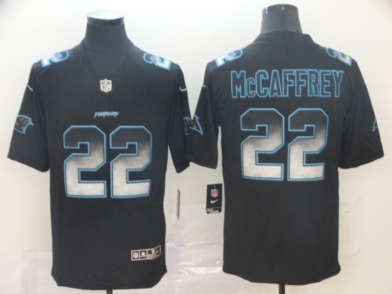 Nike Panthers 22 Christian McCaffrey Black Arch Smoke Vapor Untouchable Limited Jersey