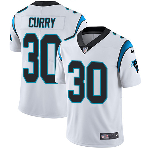 Panthers 30 Stephen Curry White Vapor Untouchable Player Limited Jersey