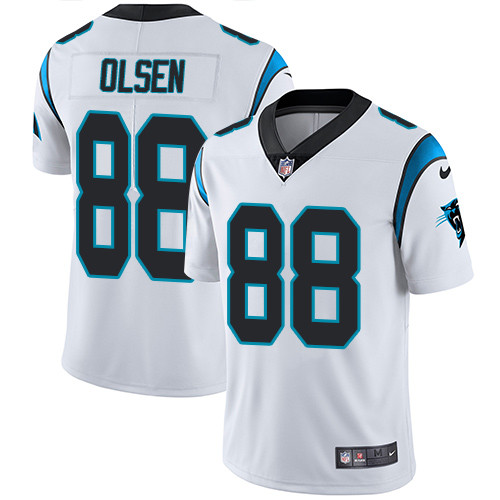  Panthers 88 Greg Olsen White Vapor Untouchable Player Limited Jersey