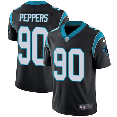  Panthers 90 Julius Peppers Black Vapor Untouchable Limited Jersey
