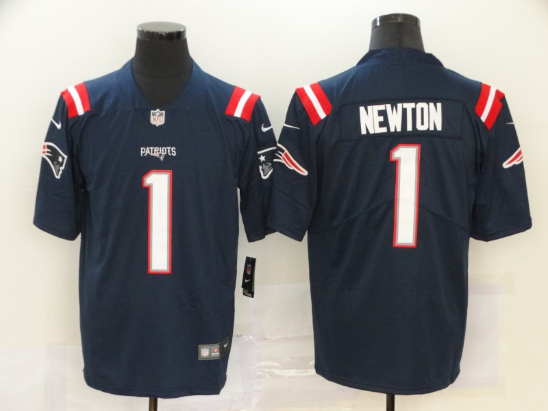 Nike Patriots 1 Cam Newton Navy Vapor Untouchable Limited Jersey