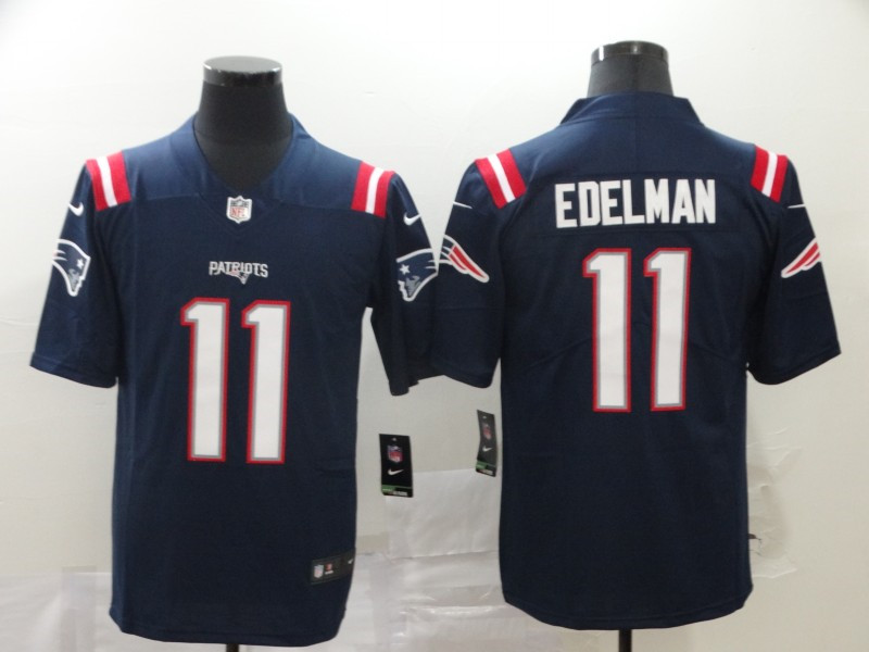 Nike Patriots 11 Julian Edelman Navy 2020 New Vapor Untouchable Limited Jersey