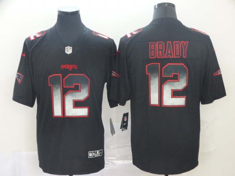 Nike Patriots 12 Tom Brady Black Arch Smoke Vapor Untouchable Limited Jersey