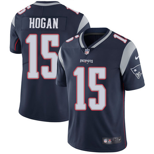  Patriots 15 Chris Hogan Navy Vapor Untouchable Player Limited Jersey