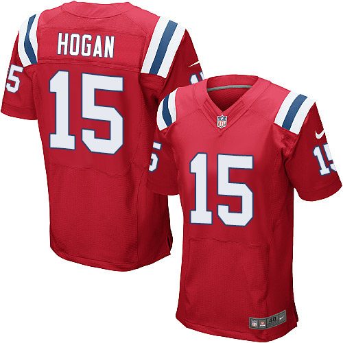  Patriots 15 Chris Hogan Red Alternate Men Stitched NFL Elite Jersey