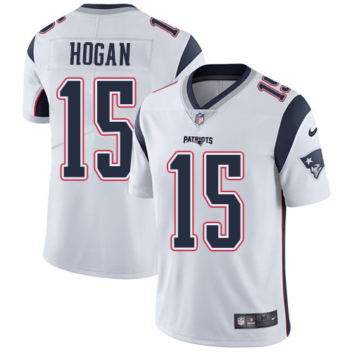  Patriots 15 Chris Hogan White Vapor Untouchable Player Limited Jersey