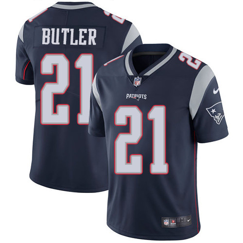  Patriots 21 Malcolm Butler Navy Vapor Untouchable Player Limited Jersey